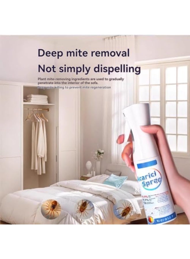  قصة رش طارد للحشرات، رش قماش مضاد للآفات، فعال على عث الغبار، بق الفراش، البراغيث، والعث، يمنع التجدد، رش طويل الأمد، حل فعال للتحكم في الآفات، علاج جاف للأسرّة (280 مل) - Image 2