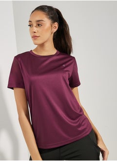 Styli Logo Detail Short Sleeves Basic Top  - Image 3