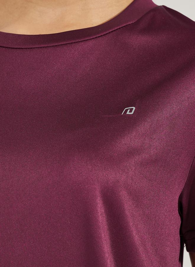 Styli Active Logo Detail Short Sleeves Basic Top - Image 4