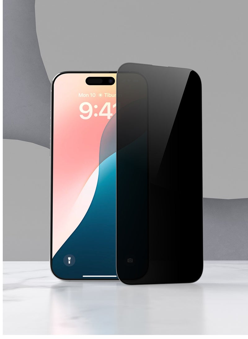 ديفيا حماية شاشة  ايفون 16برو لقافه  من ديفيا يضمن لك حماية الشاشة من الخدوش والصدمات مع الحفاظ على الخصوصية ذات الحافة الناعمة والزجاج المقسّى مرتين - Image 2