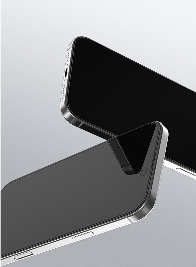 ديفيا حماية شاشة  ايفون 16برو لقافه  من ديفيا يضمن لك حماية الشاشة من الخدوش والصدمات مع الحفاظ على الخصوصية ذات الحافة الناعمة والزجاج المقسّى مرتين - Image 3