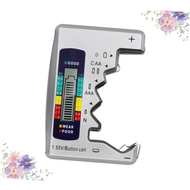 Digital Battery Tester LCD Screen Portable Multi Model For Home And Outdoor Use Silver - Image 5