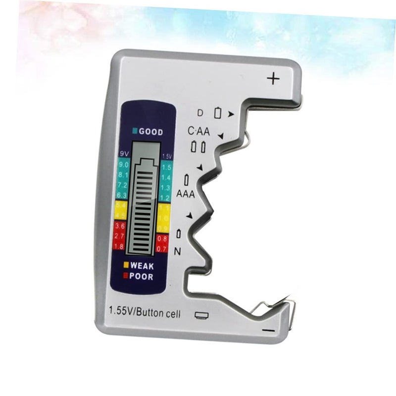 Digital Battery Tester LCD Screen Portable Multi Model For Home And Outdoor Use Silver - Image 3