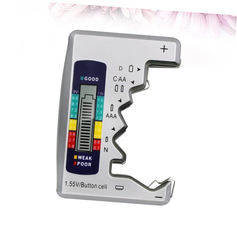 Digital Battery Tester LCD Screen Portable Multi Model For Home And Outdoor Use Silver - Image 4