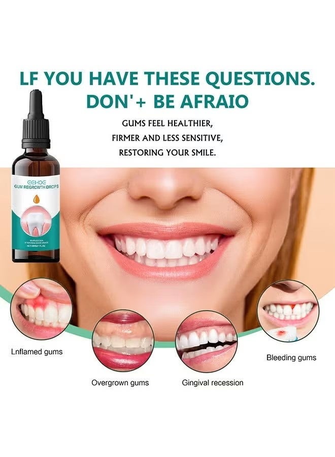 EELHOE Gum Regrowth Drops - Gum Relief Drops - Natural Gum Liquid Drops Mouthwash - Natural Essential Oils Tooth Repair Kit - Rejuvenate Your Gums With Ease - Image 4