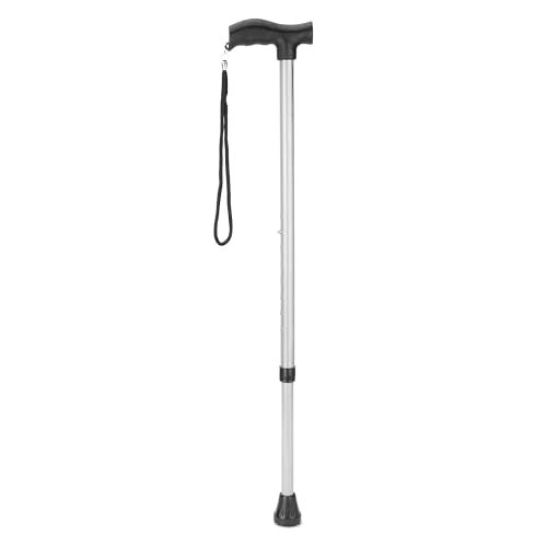 iwalk; Changing Lives Walking Stick with Adjustible Height Strong Steel Body for Patients, Old People or Physically Challenged - Silver - Image 5