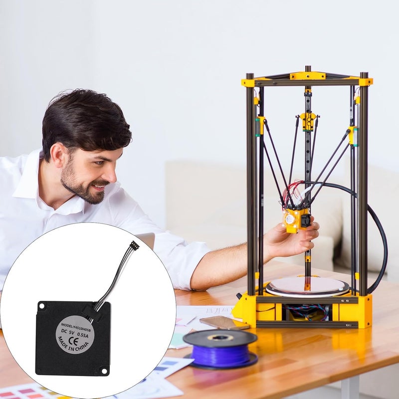 مروحة تبليل طابعة ثلاثية الأبعاد ABS، هيكل دائم لتبديد الحرارة بكفاءة من مادة PETG - Image 3