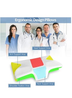 Memory Foam Pillow, Cervical Bed Pillow, Ergonomic Contour Pillow for Neck and Shoulder Pain - pzsku/Z019CE20EE5AC67B98727Z/45/_/1729668757/6fd36feb-a17f-4f46-af88-897ed0ce86c2