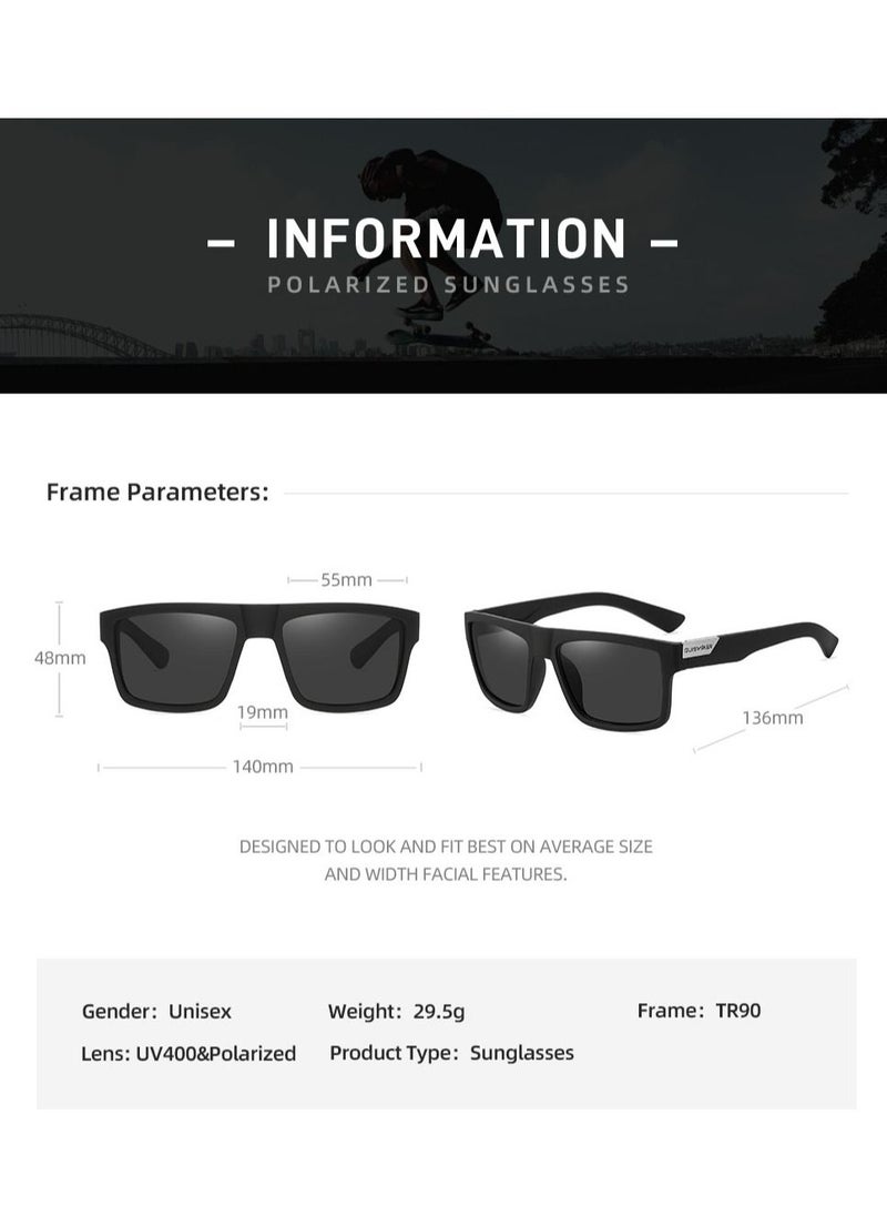 QUISVIKER Polarized Sunglasses Unisex Riding Glasses, Running Glasses, Mountaineering Glasses, Driving Glasses, Fishing Glasses, UV400 Goggles  - Image 2
