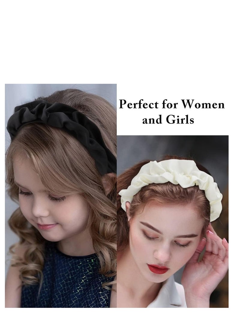 SYOSI Head Bands for Women's Hair 3 Pcs Womens Headbands Silk Headband Non Slip Fashion Hair Bands Dressy Head Bands for women Girls - Image 4
