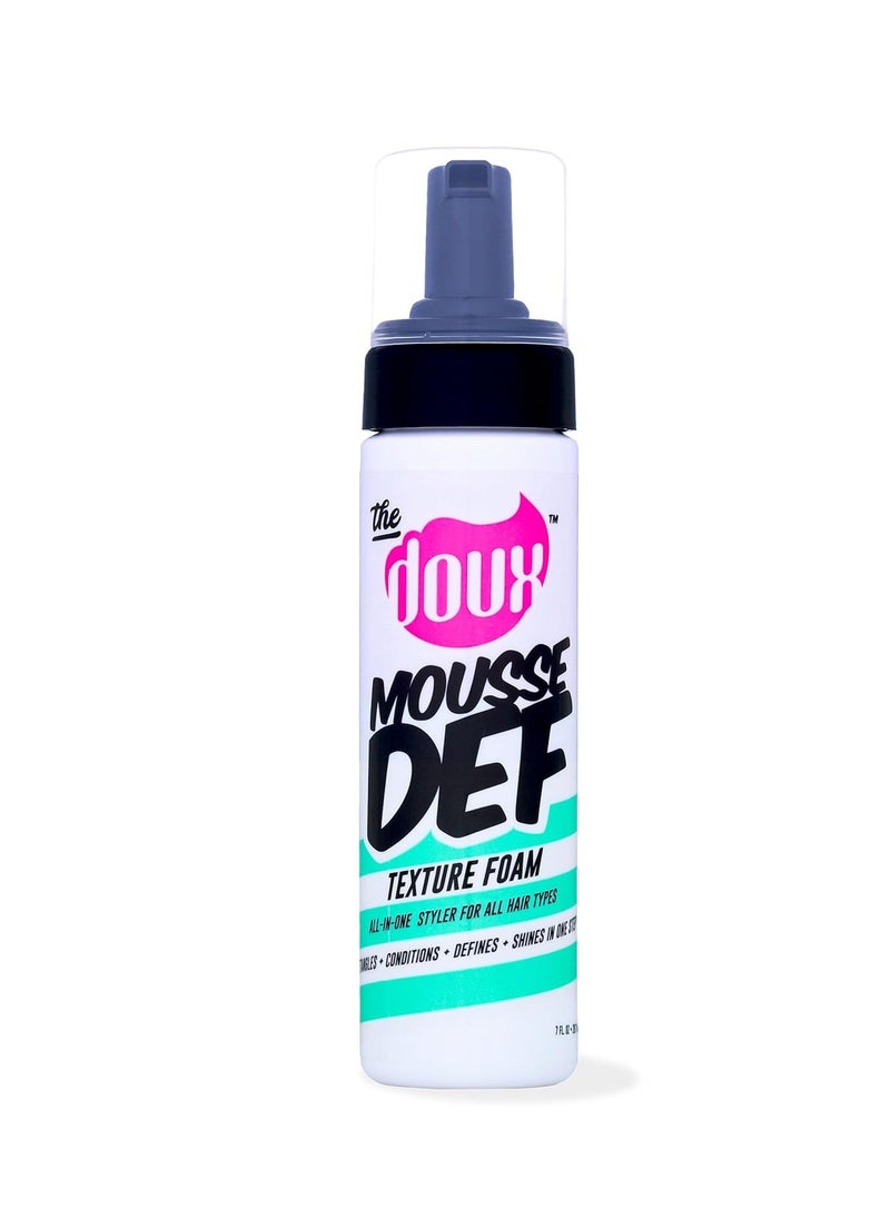 THE DOUX The Doux Mousse Def Texture Foam, Multi-Use Mousse Hair Foam to Style, Condition, Define, Volumize, and Add Shine - 7oz  - Image 1