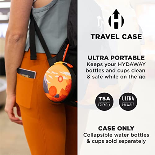 HYDAWAY Travel Case for Collapsible Bottles, Bowls & Cups - Protective Storage with Carabiner Clip - Durable, Water-Resistant, TSA-Friendly - Image 2