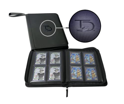 TopDeck Mini TopLoader Binder Holds 96 Cards 4 Pocket Trading Cards Album Long Term Storage Binder Side Load Sleeves PokemonMTGYugiohTCG Folder Trading - Image 1