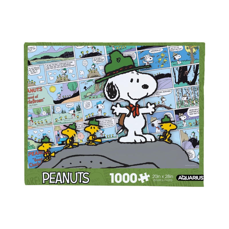 AQUARIUS Peanuts Snoopy Beagle Scouts  Comic 1000 Piece Jigsaw Puzzle1000 Piece Jigsaw Puzzle  Glare Free  Precision Fit  Officially Licensed Peanuts Merchandise  Collectibles  20x28 Inches