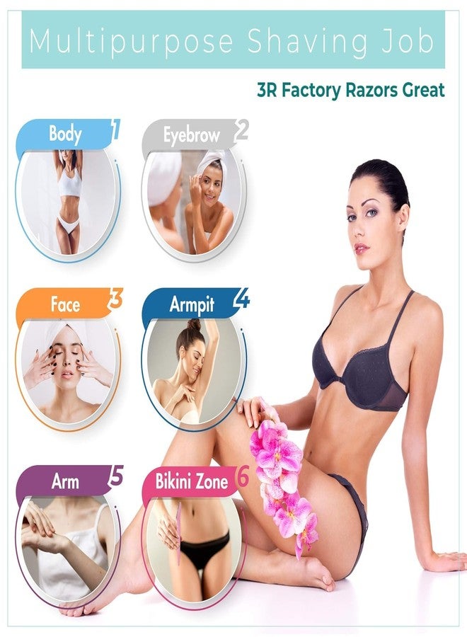 Lecherous Multipurpose Dermaplaning Tool - 50 Pcs Eyebrow Razors, Face Razor and Shaper - Exfoliating Trimming and Shaving Grooming Tool for Women and Men - Image 3