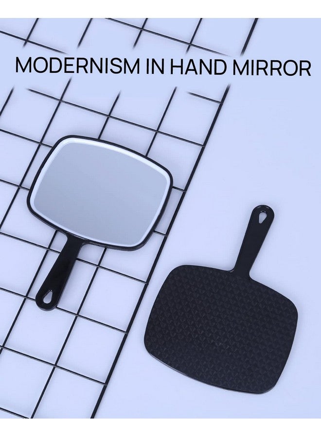 OMIRO Hand Mirror Extra Large Black Handheld Mirror With Handle 12.4 L X 9 W - Image 5