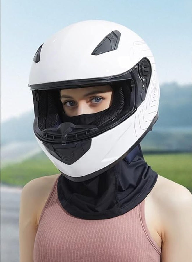 Balaclava Summer for Motorcycle Cycling Helmet Cover, Breathable Sports Face Head Cover Black - Image 3