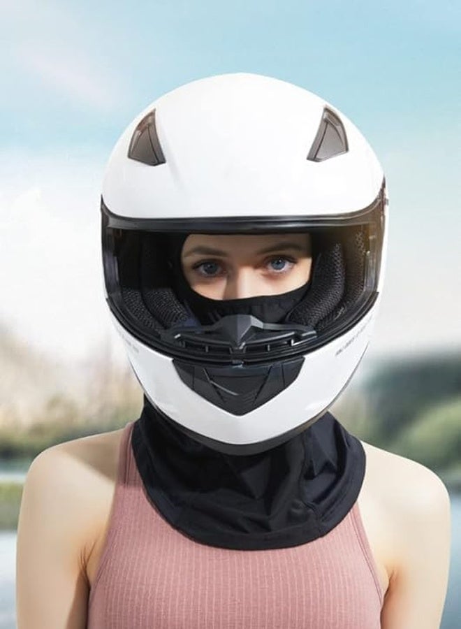Balaclava Summer for Motorcycle Cycling Helmet Cover, Breathable Sports Face Head Cover Black - Image 2