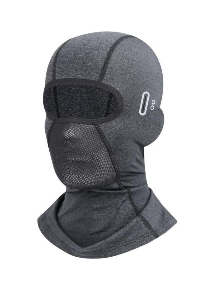 Balaclava Summer for Motorcycle Cycling Helmet Cover, Breathable Sports Face Head Cover Black - Image 1