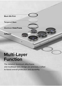 TIGER Samsung Galaxy S24 Ultra 5G 2024 Premium Camera Lens Film Protector Shield (MLHICR) - Clear/Silver – High-Quality Scratch & Impact Resistant Lens Protector for Enhanced Camera Protection – Full Coverage, Ultra-Durable Film for Camera Lens Safety  - Image 2