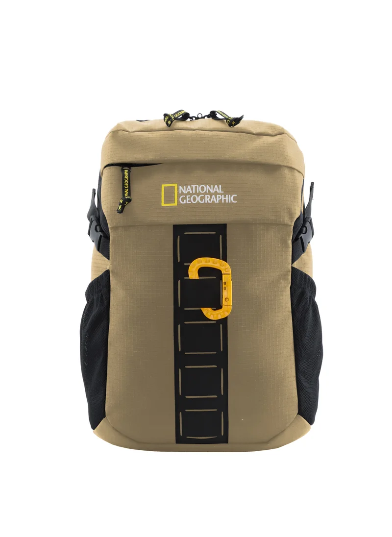 NATIONAL GEOGRAPHIC National Geographic Explorer III RPET Computer Backpack Beige For Men And Women, Durable Water Resistant Padded Laptop Tablet Bag For Casual Travel Outdoor School Office