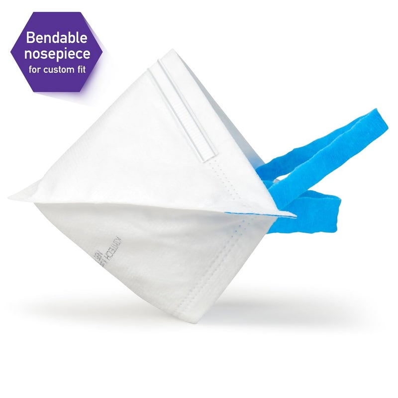 KIMTECH Kimberly-Clark Professional N95 Pouch Respirator (53358), NIOSH-Approved, Made in U.S.A., Regular Size, 50 Respirators/Bag, White - Image 3