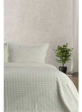 MERINOS Modern Line 3 Piece Blanket Set - Ecru  - Image 1