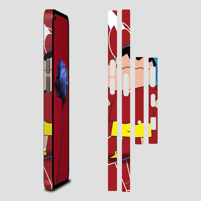 FCS Side Panel Vinyl Sticker Edge Side Skin Compatible for iPhone 13 | Crome Film Wrap Stickers | All Side Sticker Vinyl Protector Sticker (DZ-04) - Image 1