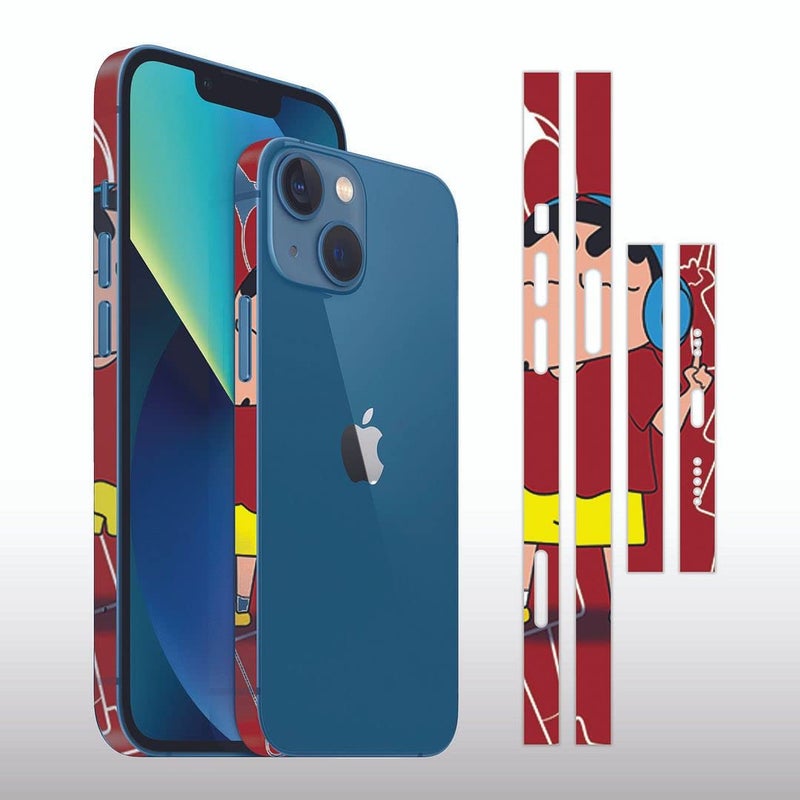 FCS Side Panel Vinyl Sticker Edge Side Skin Compatible for iPhone 13 | Crome Film Wrap Stickers | All Side Sticker Vinyl Protector Sticker (DZ-04) - Image 2