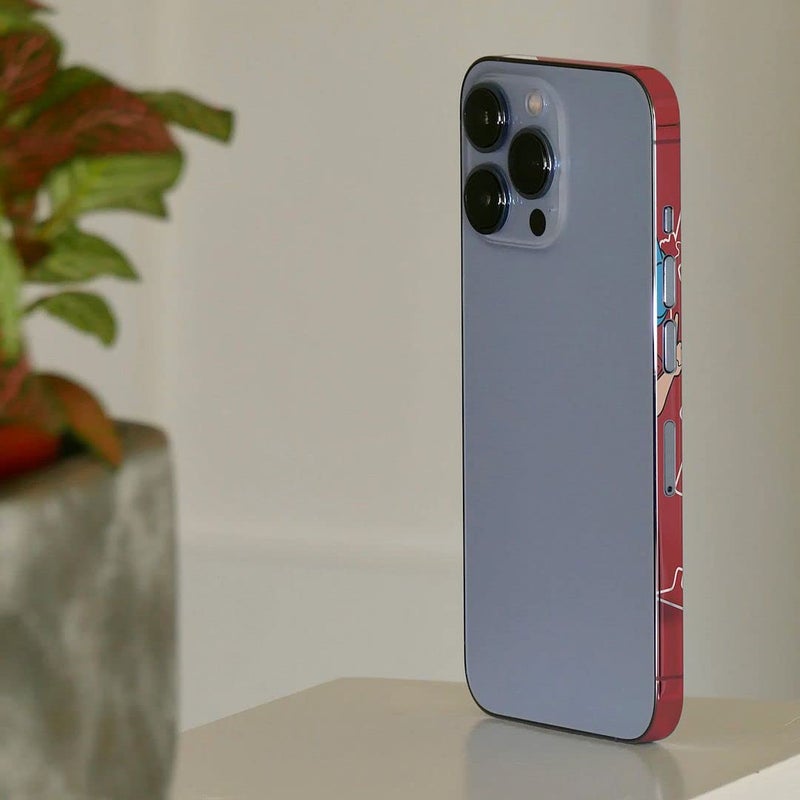 FCS Side Panel Vinyl Sticker Edge Side Skin Compatible for iPhone 13 | Crome Film Wrap Stickers | All Side Sticker Vinyl Protector Sticker (DZ-04) - Image 3