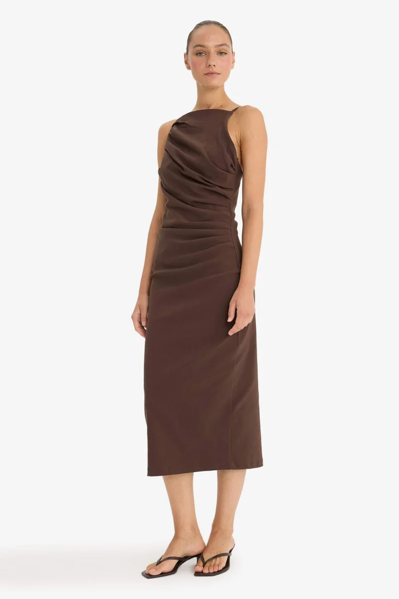DeFacto Bodycon Bodycon Bengaline Sleeveless Dress