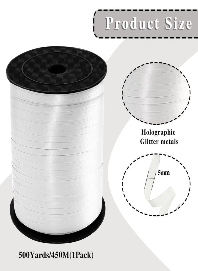 weizedm Premium White Curling Ribbon, 500 Yard for Gift Wrapping, Balloon String, Party Decoration, Baby Shower - Image 2