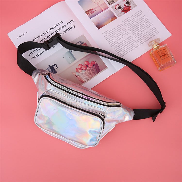 Laser Women'S Waist Bag Internet Celebrity Fashion Trendy Cool Outdoor Waist Bag Women'S Sports Running Waist Bag - Image 2