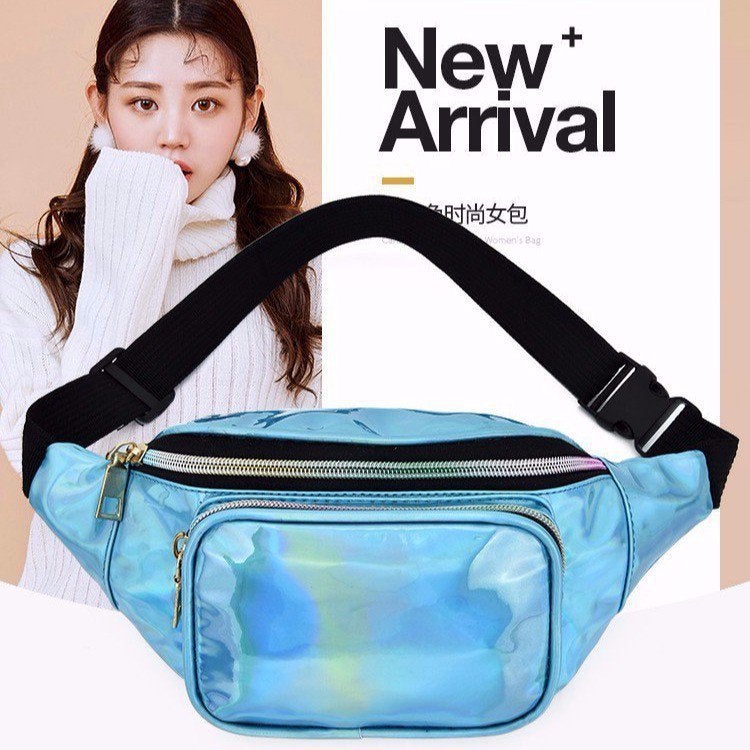 Laser Women'S Waist Bag Internet Celebrity Fashion Trendy Cool Outdoor Waist Bag Women'S Sports Running Waist Bag - Image 4