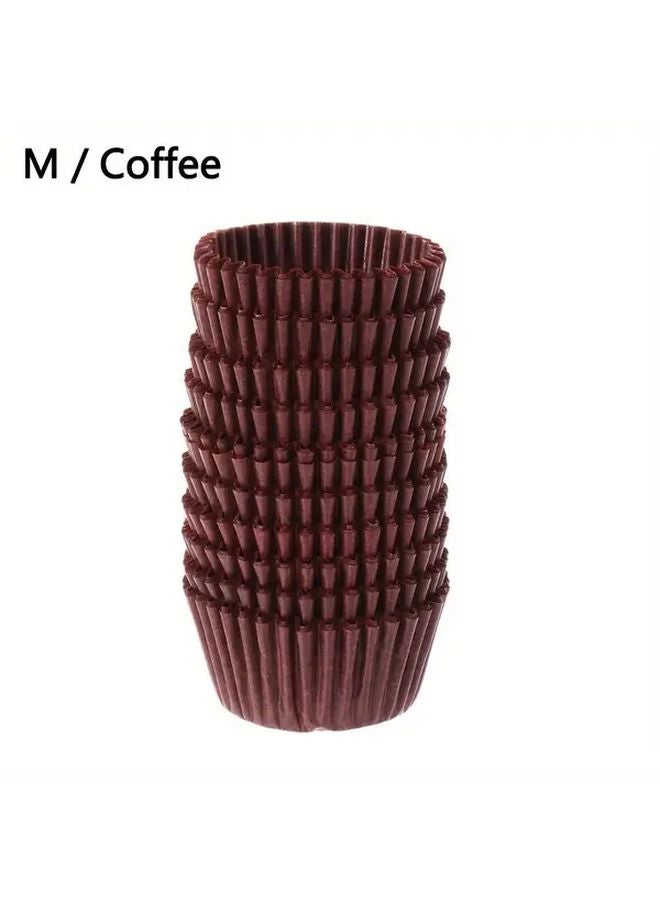 Green 500pcs Non Stick Stackable Mini Cupcake Liners For Baking And Party Decorations - Image 3