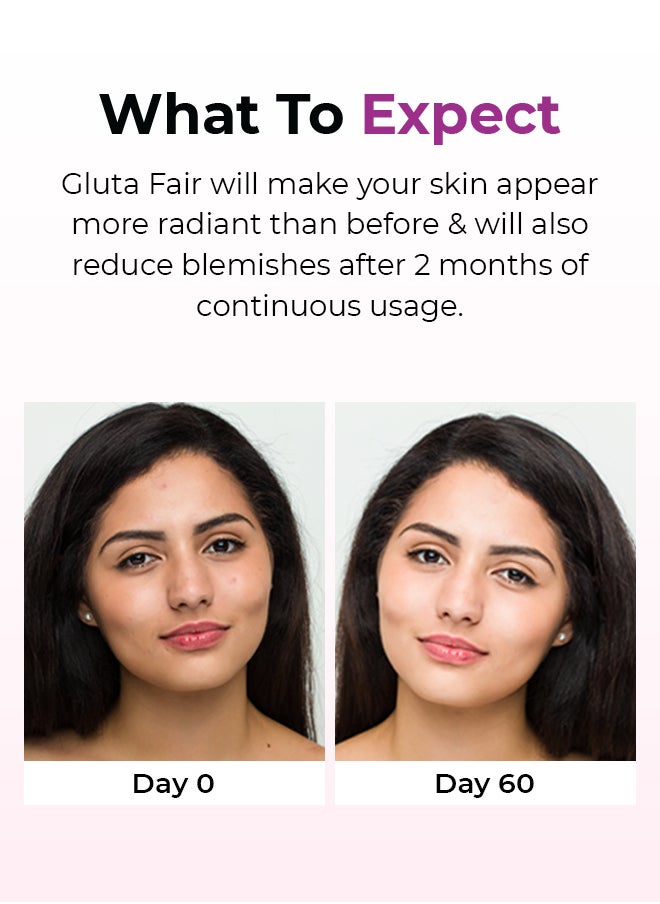 Nutrifactor GlutaFair - Promotes Youthful & Vibrant Skin Tone - L Glutathione with Vitamin C & E - 30 Tablets  - Image 4