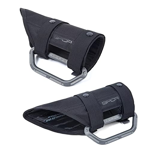 GPCA - GP Grip LITE Grab Handle, Aluminum Metal Patented Roll Bar for Jeep Wrangler 4xe, JL, JT, JK, Sport, Sahara and Rubicon 4DR/2DR 2007-2023, 1 Pair, Metallic - Image 1