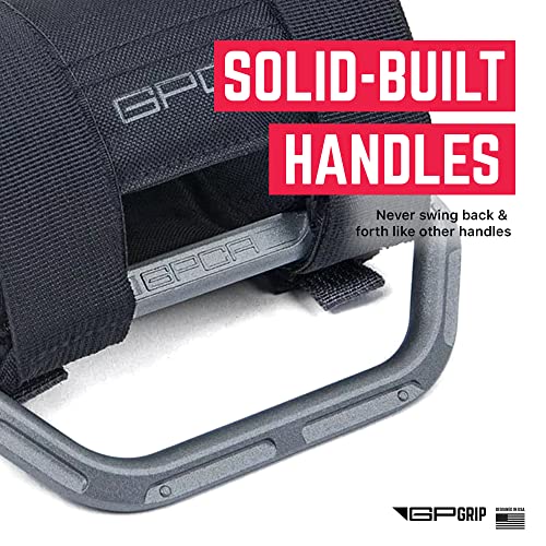 GPCA - GP Grip LITE Grab Handle, Aluminum Metal Patented Roll Bar for Jeep Wrangler 4xe, JL, JT, JK, Sport, Sahara and Rubicon 4DR/2DR 2007-2023, 1 Pair, Metallic - Image 5