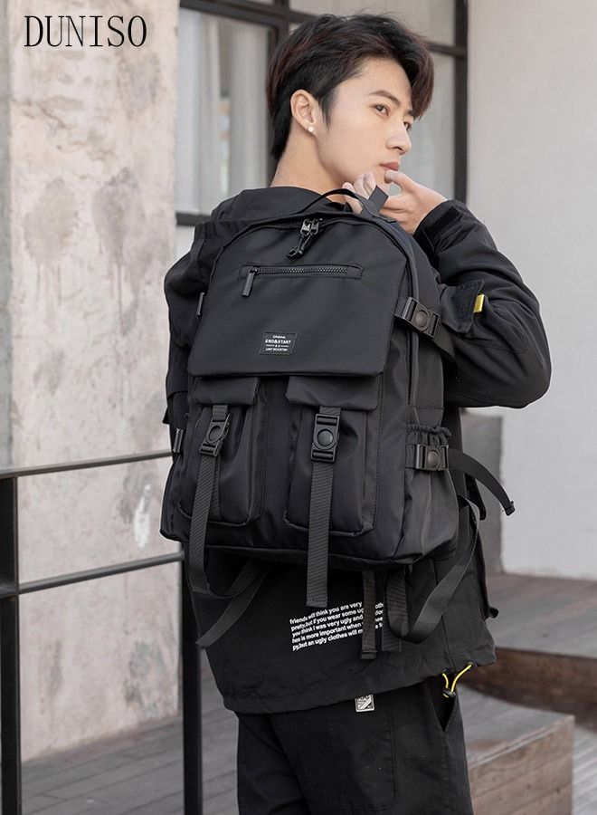 DUNISO Large Capacity Backpack Multifunction Casual Water Resistant Double Shoulder School Backpack School Bag Book Bag  Business Durable Travel  Laptops Backpacks Outdoor Bags - Image 3