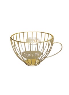 General 1 Pcs Cofffee Capsule And Tea Bag Holder Gold  - Image 1