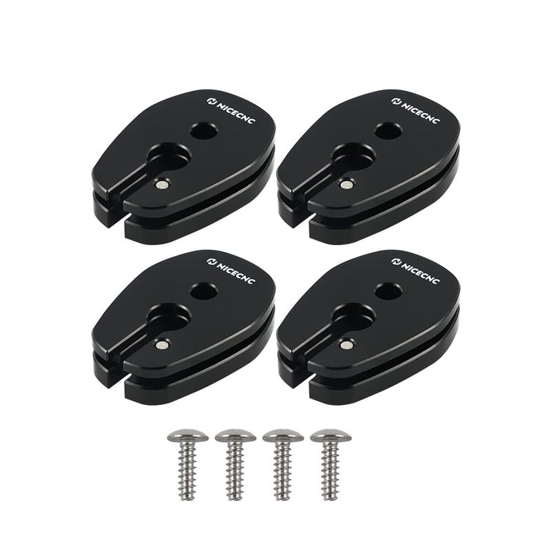 NICECNC Black Front and Rear Blinker Stalk Elimination Kit Adapter Plate Turn signal adapter Compatible with Kawasaki KLR 650 20082018 2017 2016 2015 2014 2013