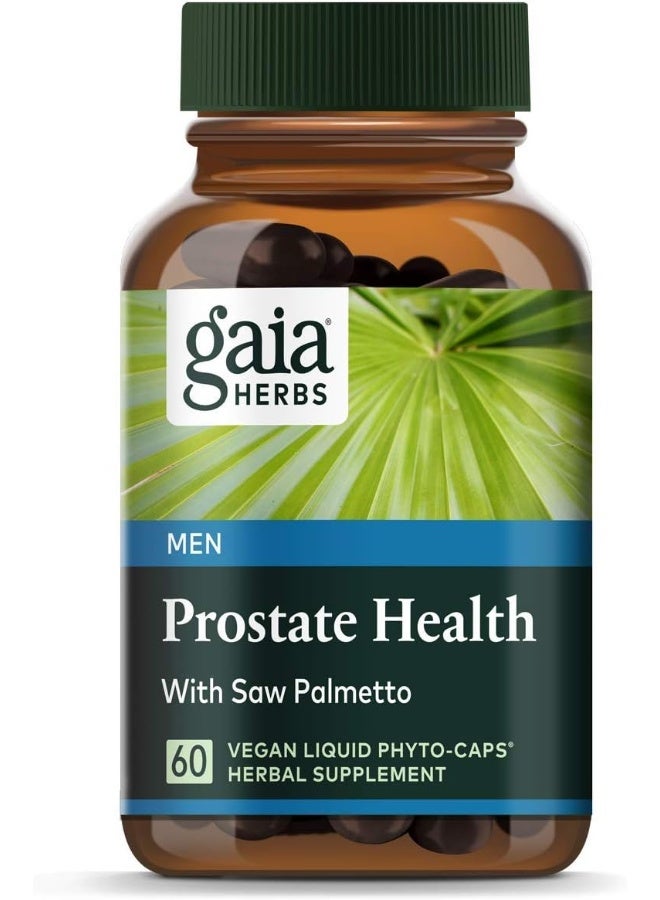 Gaia Herbs Prostate Health And Function For Men 60 Vegan Liquid Phyto-Capsules 20-Day Supply - Image 1