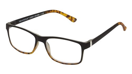 SAV Tri-Focus Unisex E2201 Tri Focus Reading Glasses - Flexible, Durable, Lightweight, High-Performance Readers - Image 1