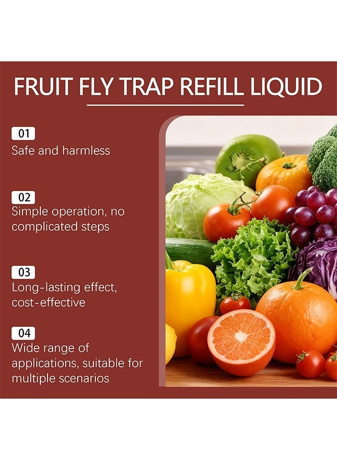 مونسبري منتج طُعم للذباب. تكنولوجيا جذب بالسكروز. مناسب للاستخدام المنزلي. الفخ المستمر لتقليل مشاكل الآفات. 30 مل - Image 2