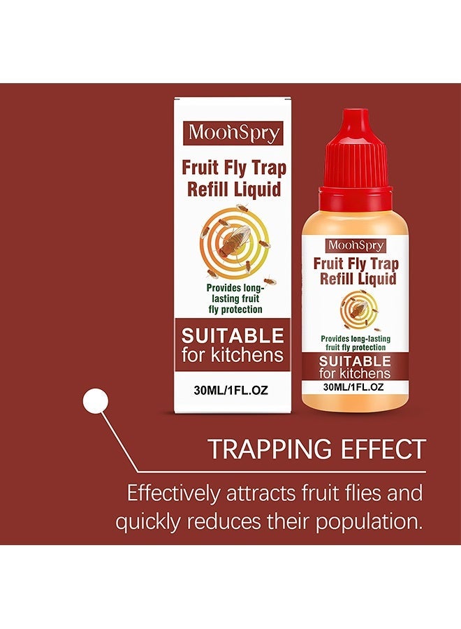 مونسبري منتج طُعم للذباب. تكنولوجيا جذب بالسكروز. مناسب للاستخدام المنزلي. الفخ المستمر لتقليل مشاكل الآفات. 30 مل - Image 5