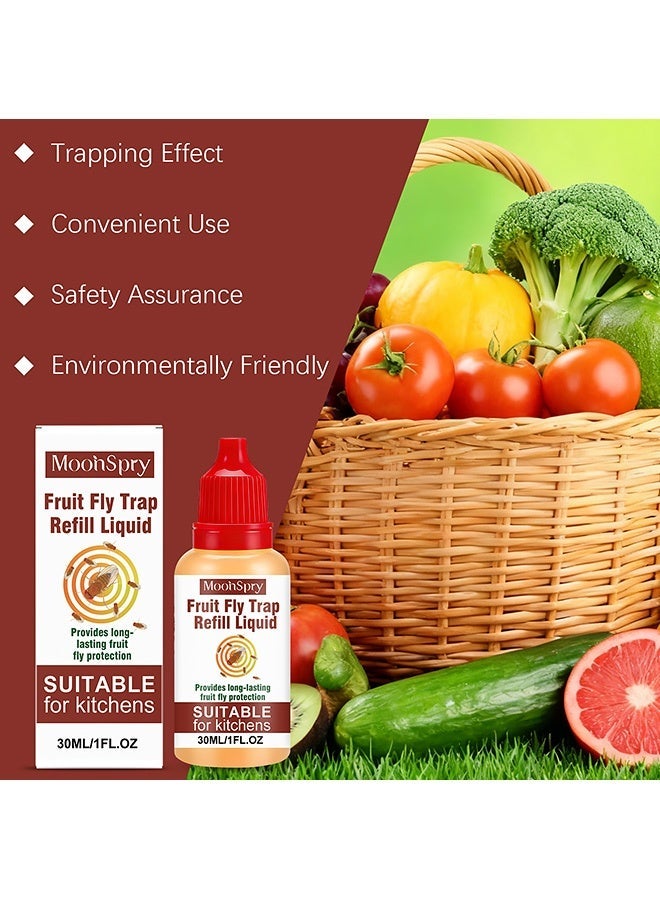 مونسبري منتج طُعم للذباب. تكنولوجيا جذب بالسكروز. مناسب للاستخدام المنزلي. الفخ المستمر لتقليل مشاكل الآفات. 30 مل - Image 4
