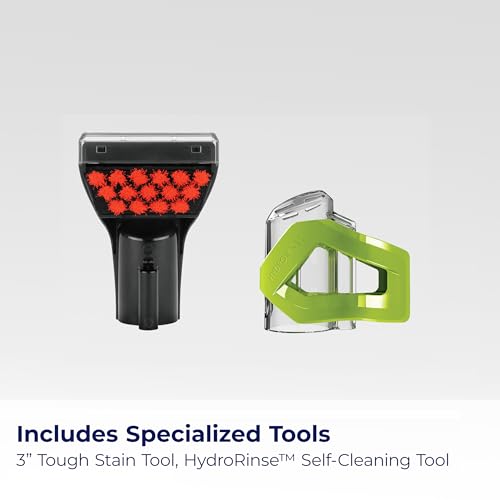 Bissell بيسيل ليتل جرين بروهيت جهاز تنظيف عميق محمول/منظف بقع ومفصل سيارات مع أداة تنظيف ذاتي HydroRinse للسجاد والمفروشات، 2513E - Image 5