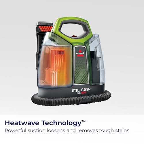 Bissell بيسيل ليتل جرين بروهيت جهاز تنظيف عميق محمول/منظف بقع ومفصل سيارات مع أداة تنظيف ذاتي HydroRinse للسجاد والمفروشات، 2513E - Image 3