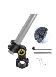 Motorcycle Handlebar Camera Mount for Invisible Selfie Stick Compatible with GoPro DJI Osmo Action Insta360 ONE X3/X2/X/RS/R Bike Bicycle Tracking Shooting Sports Camera Bracket