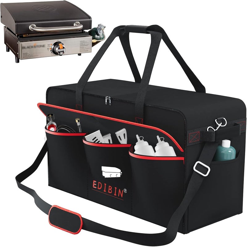 EDIBIN 17 Inch Tabletop Griddle Carry Bag,Griddle Bag Fit for Blackstone 17 Inch Tabletop Griddle with Hood (17 Inch Tabletop Griddle Bag) - Image 1